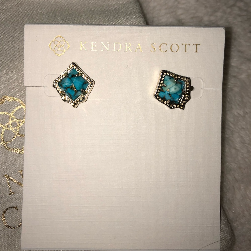 Kendra Scott Rare Turquoise Kirstie Studs